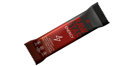 RAW STAR ENERGY - banán, rozinky, mandle + ZELENÁ KÁVA 45g./20ks
