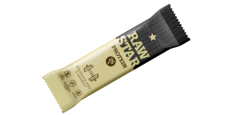 RAW STAR PROTEIN - šťavnaté fíky, arašídy + RÝŽOVÝ PROTEIN 45g./20ks