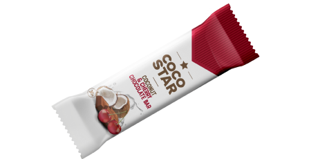 COCO STAR s hořkou čokoládou a višní   30g/48ks